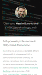 Mobile Screenshot of massimilianoarione.it